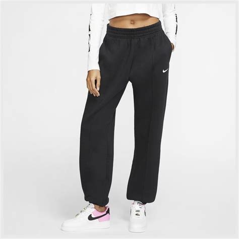 nike jogginghose nsw essential - schwarz/weiß damen